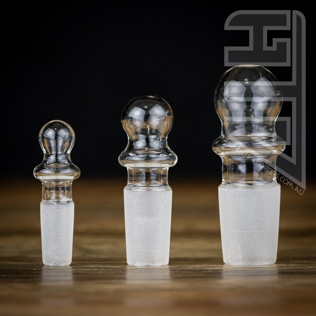 Glass joint plugs