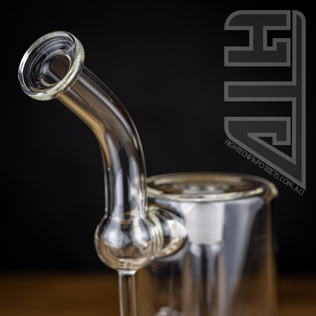 Glass 14mm Can Matrix bubbler with built in mouthpiece 