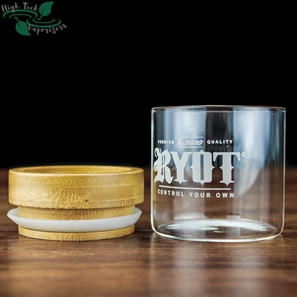 ryot glass jar with bamboo lid