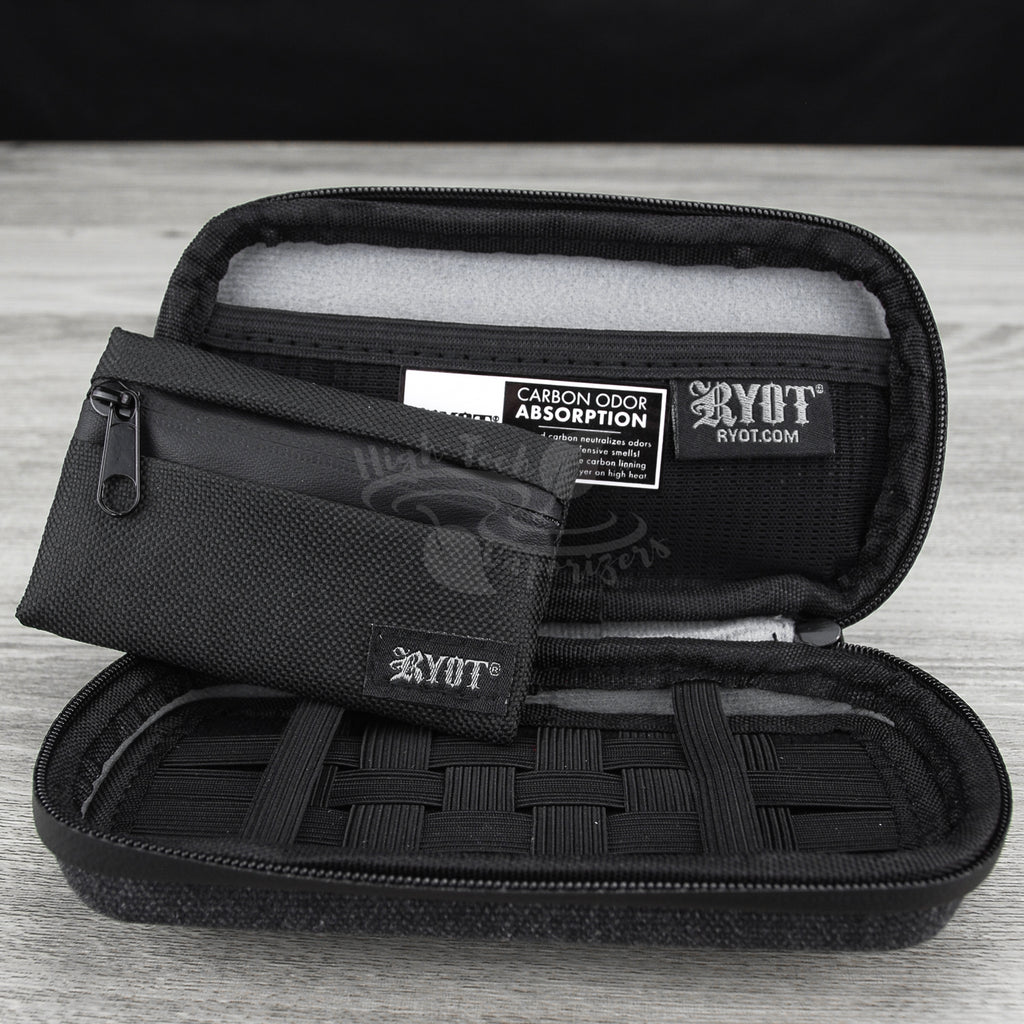 inside ryot slym case with x-strap and lockable technology