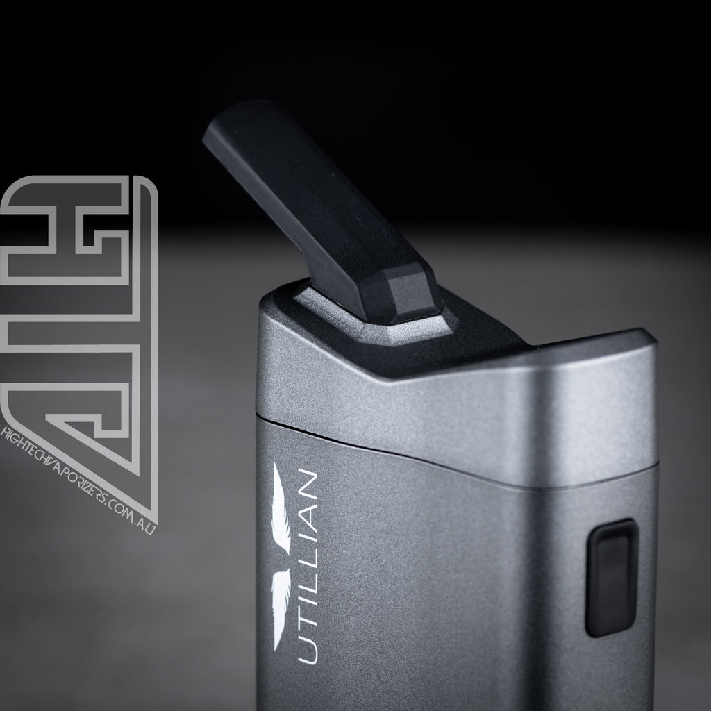 silver Utillian 722 dry herb vaporizer and concentrate device