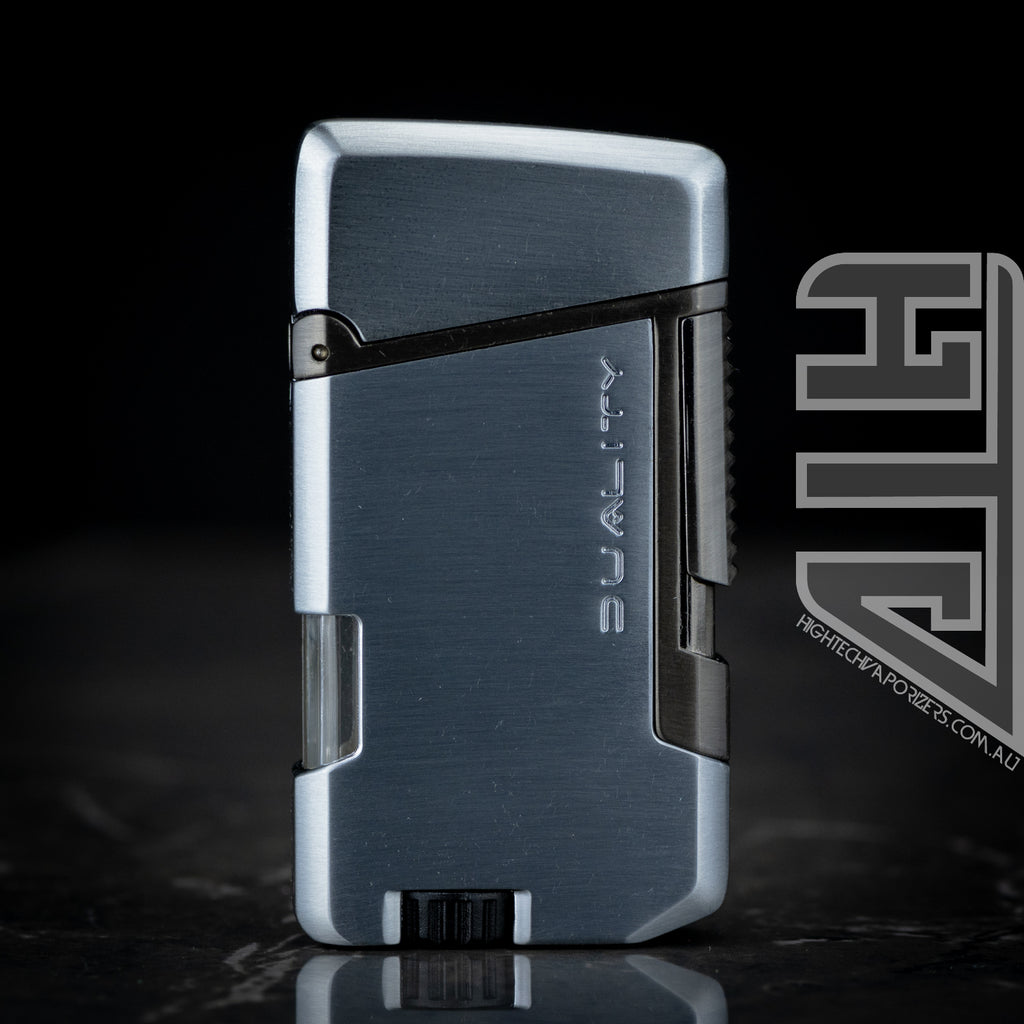 Dynavap Duality jet lighter 1+1 torch in silver