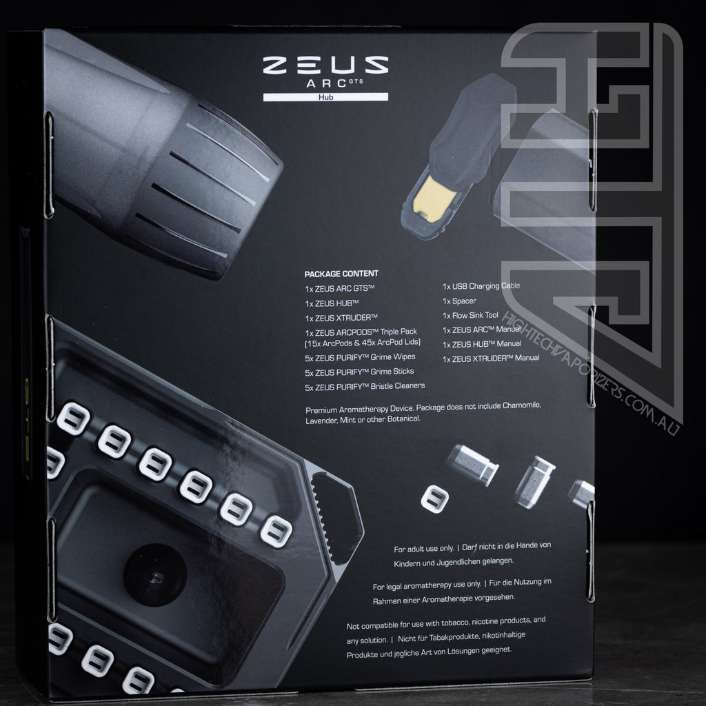Zeus Arc GTS Hub back of box