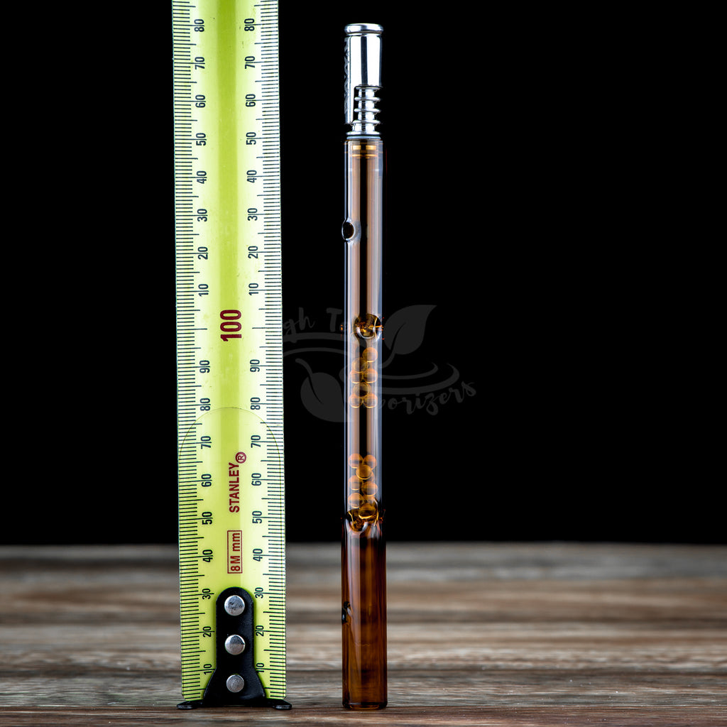 showing height of flute stem for dynavap approximately 18cm including tip
