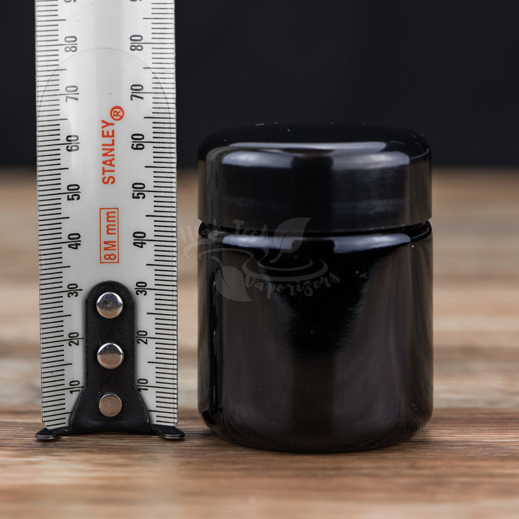 showing height of 50ml miron glass jar
