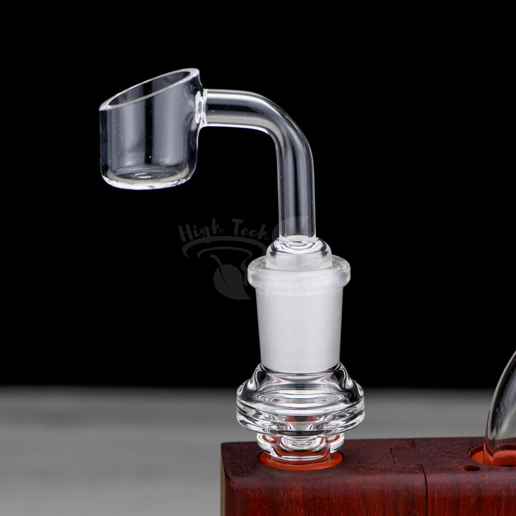 quartz banger in use with intake adapter by sticky brick labs