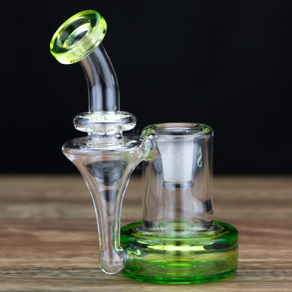 green mini recycler bubbler by elev8