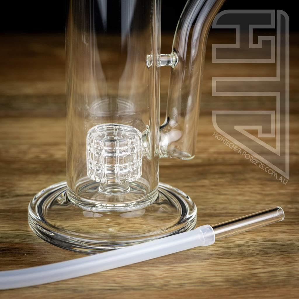 The Rocket Whip water pipe with glass mouthpiece