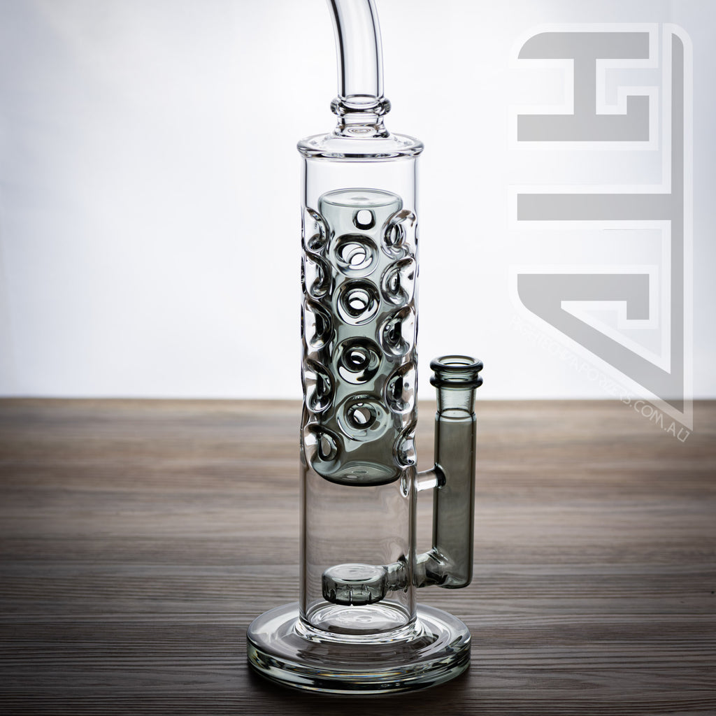 M 14 Glass Bubbler with grey glass accents 