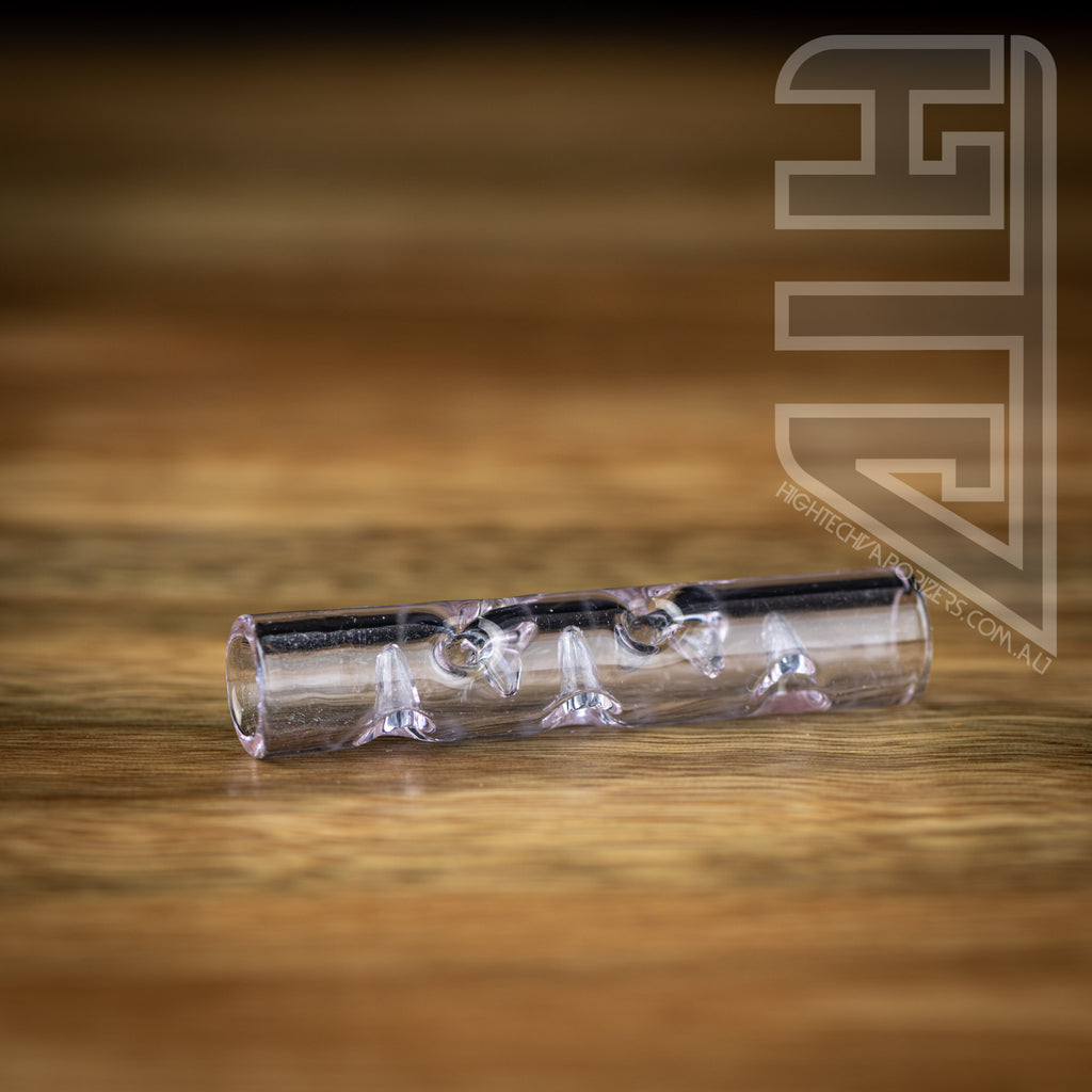 light purple 60mm glass 3d flow stem for dynavap, fury edge and rogue