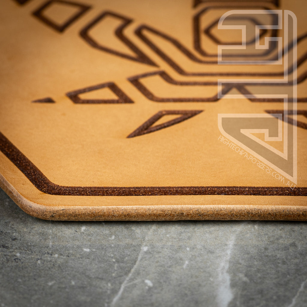HTV Leather Hexagon Mat with smooth edges