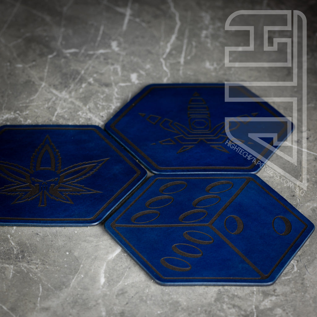 HTV Leather Hexagon Mat royal blue