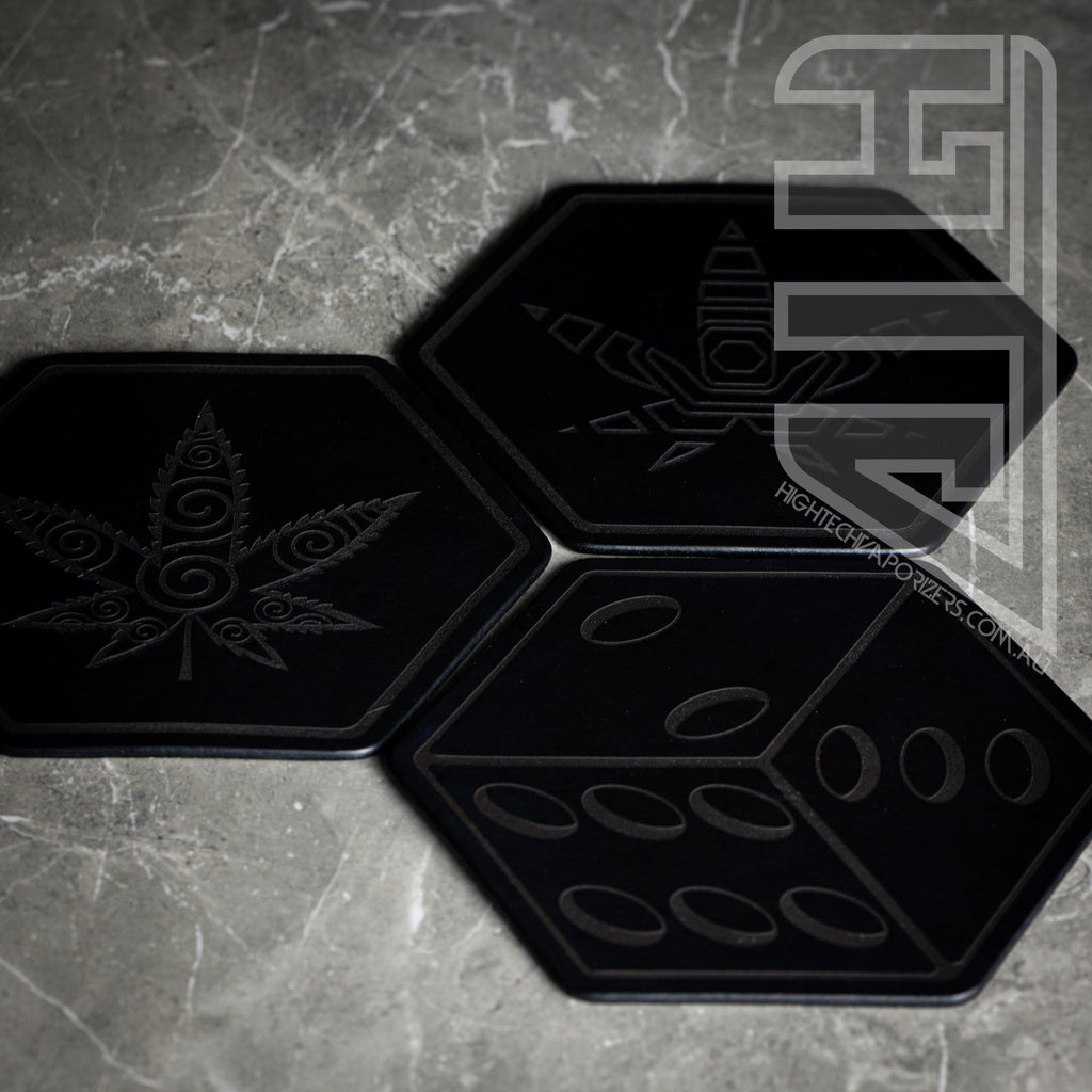 HTV Leather Hexagon Mat black