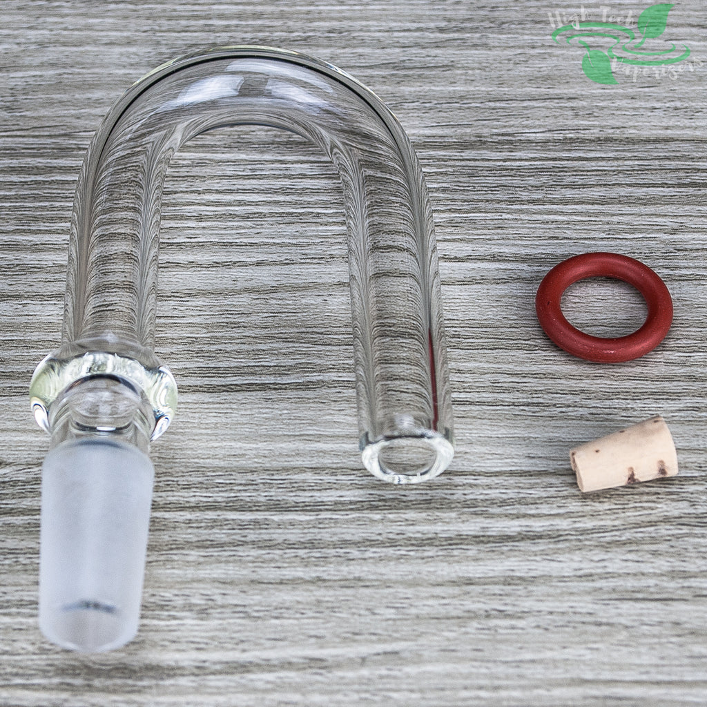 Junior water pipe adapter with O-ring and carb cork