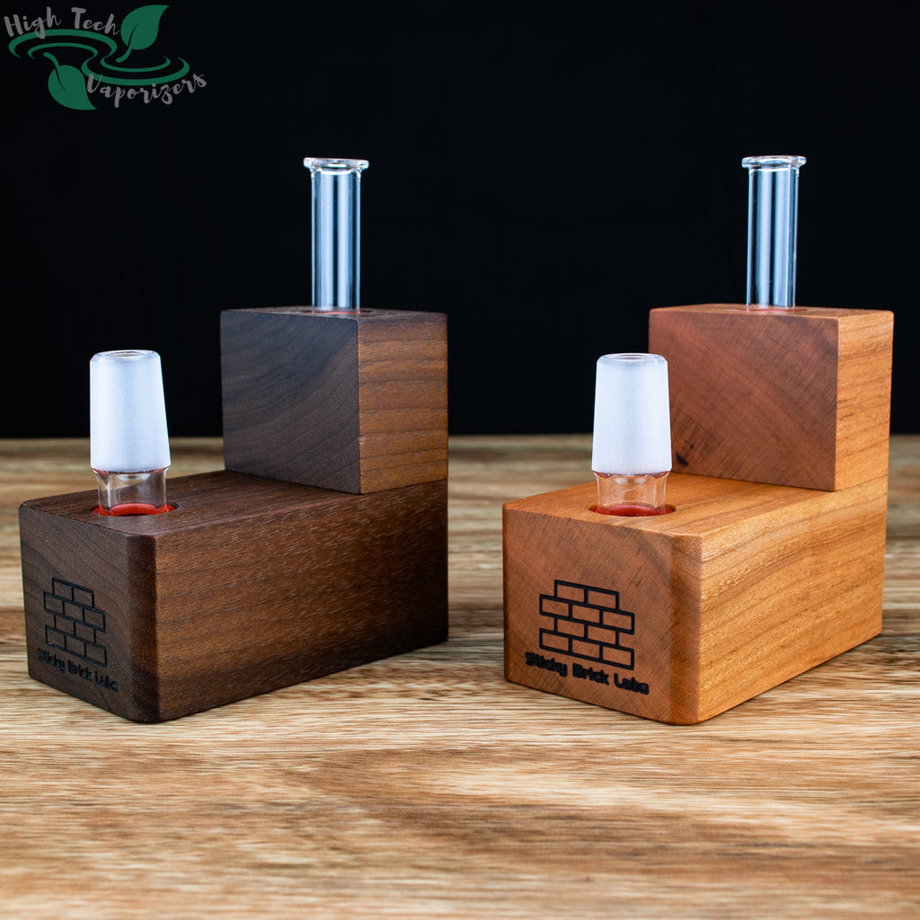 hydroBrick walnut and cherry side by side comparison