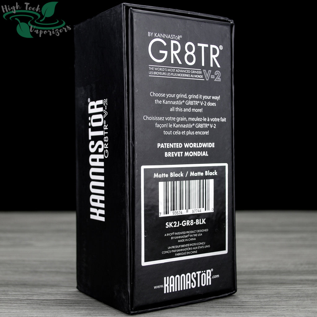Kannastor GR8TR V2 black grinder packaging