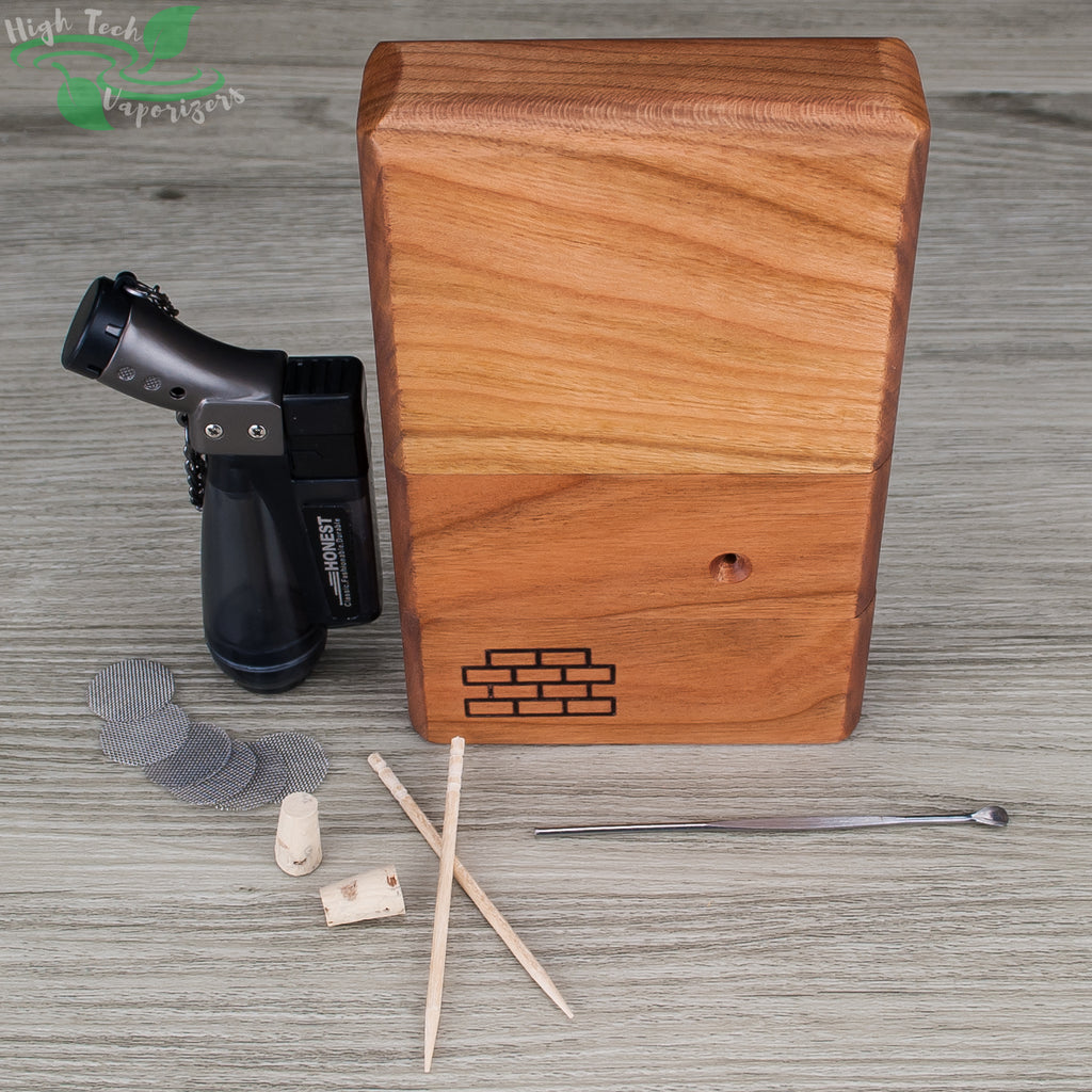 cherry sticky brick junior and accessory kit. jet lighter wooden picks, carb cork and screens