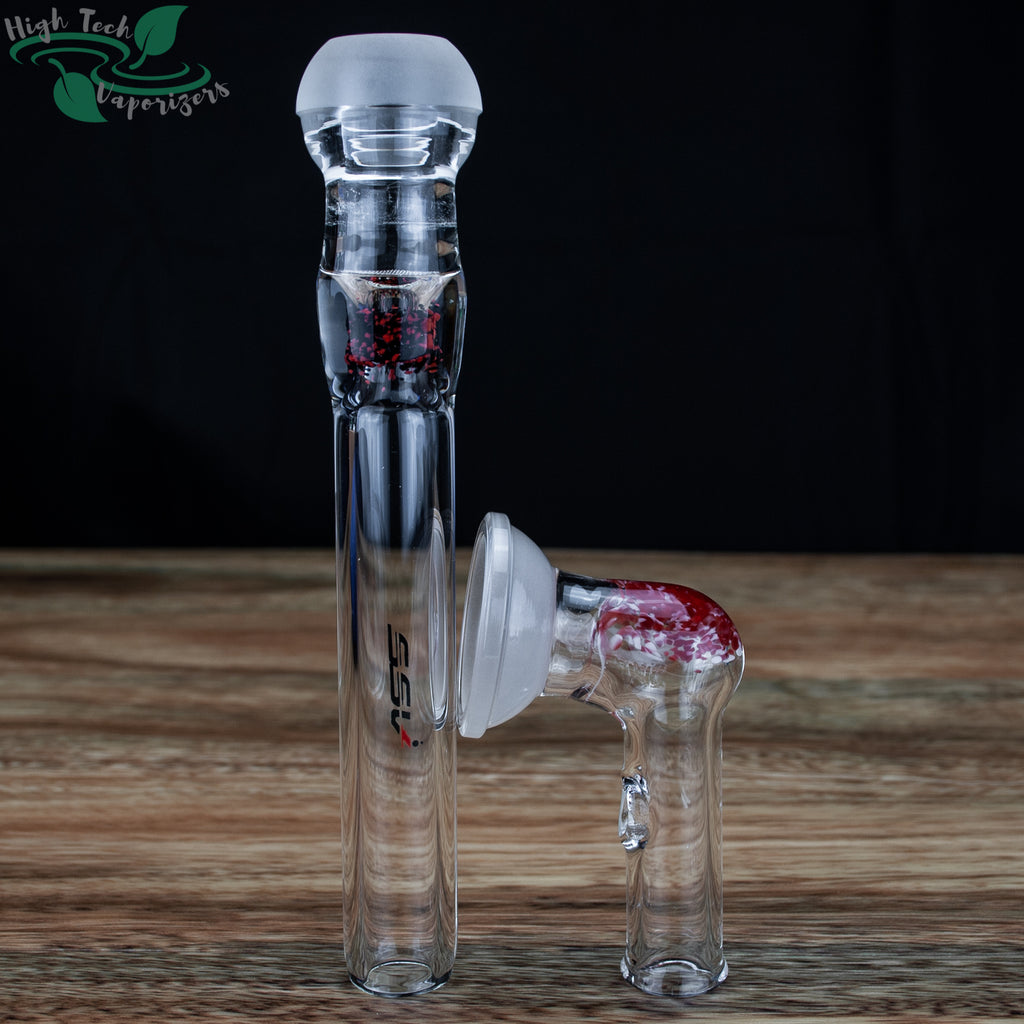red spherical glass heater cover and wand by 7th floor vapes