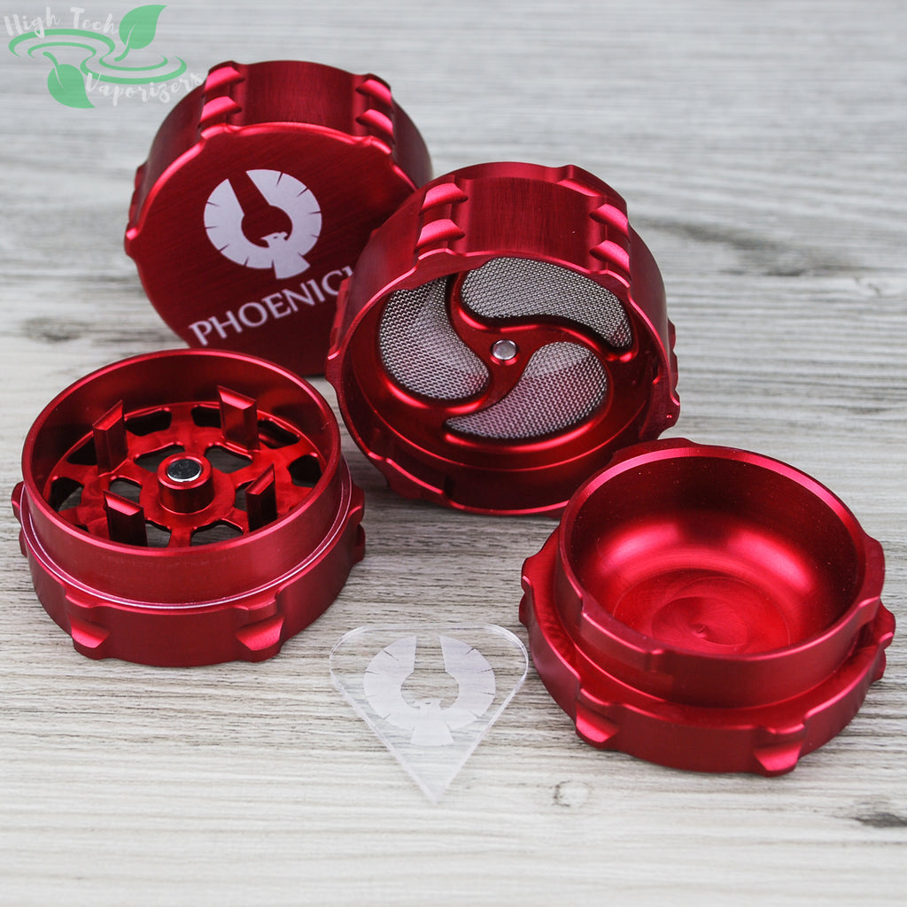 red phoenician small 4pc grinder