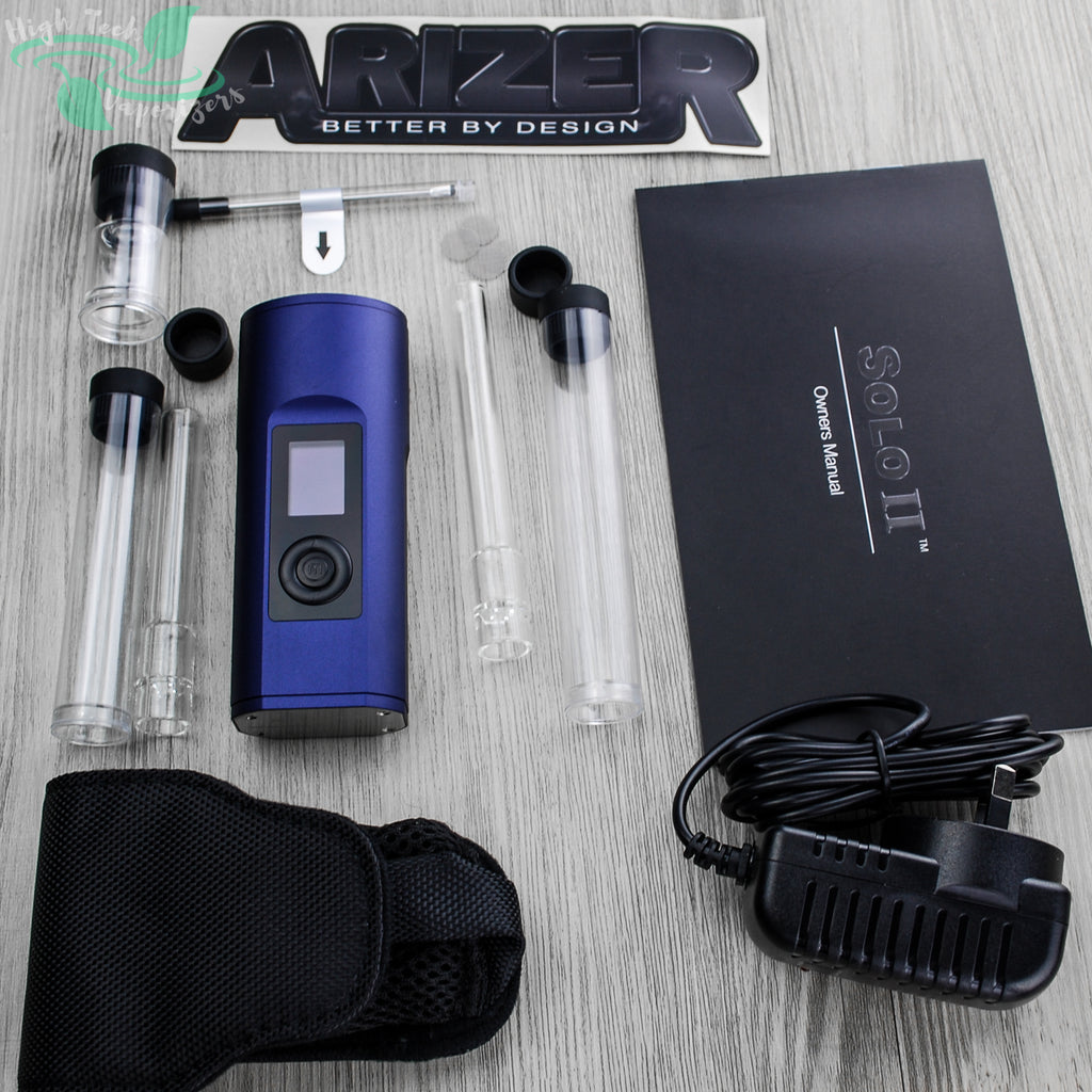 Arizer Solo II portable vaporizer with accessories