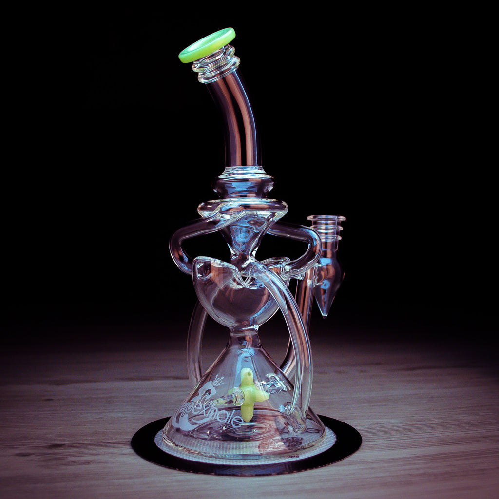 green spectra glass rig by vapexhale