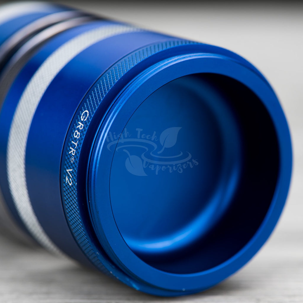 storage compartment in the blue GR8TR grinder