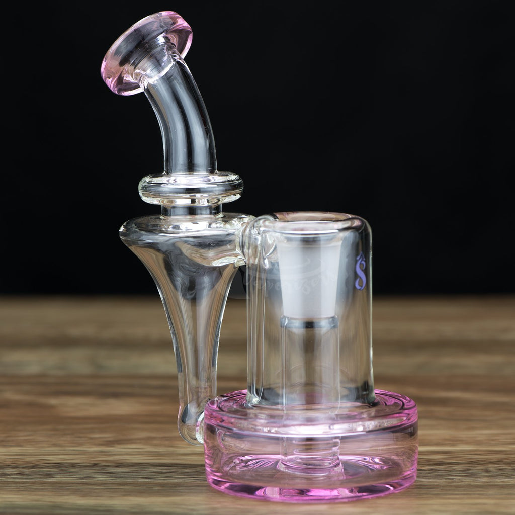 pink mini recycler bubbler by elev8