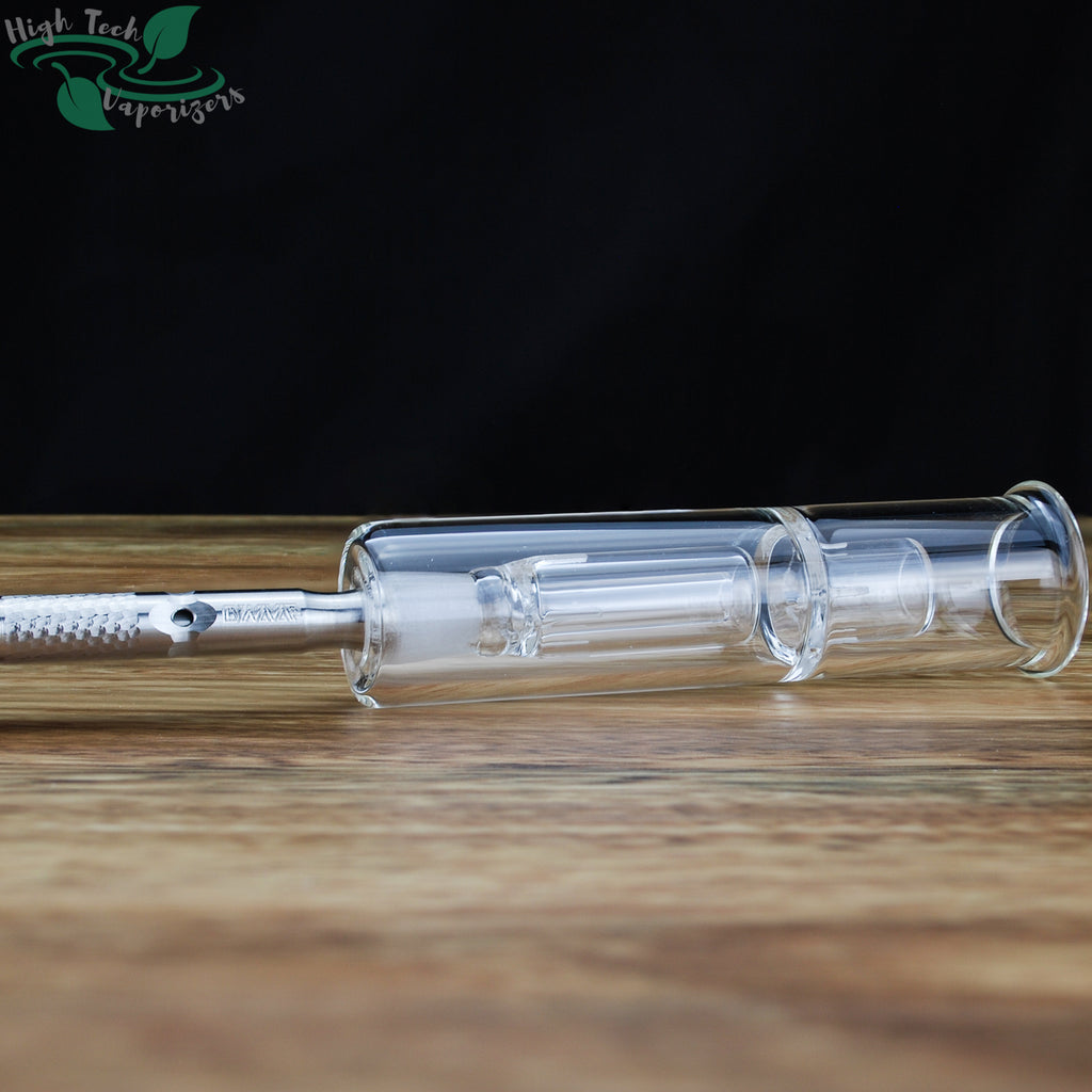 D Cool Water Tool glass bubbler with dynavap inserted